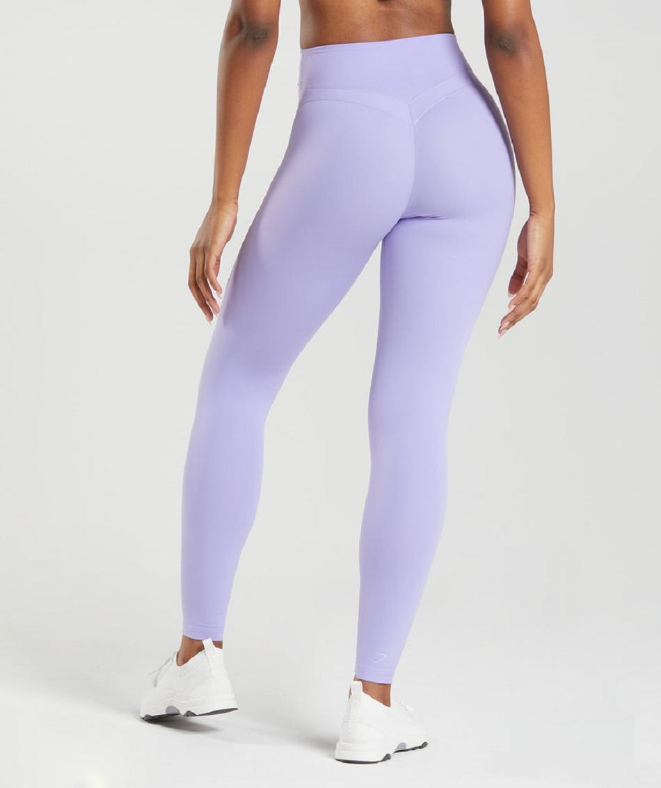 Leggins Gymshark Whitney High Rise Mujer Moradas | CO 2842JPQ